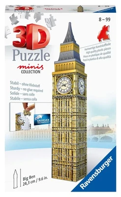 Lavensburger 3D Puzzle Big Ben Mini 54 piezas No se requiere adhesivo 11246 N... - Imagen 1 de 2