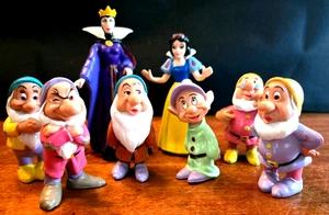 Walt Disney 1993 Schneewittchen, Zwergfiguren & böse Königin Weihnachtsgeschenk - Bild 1 von 7