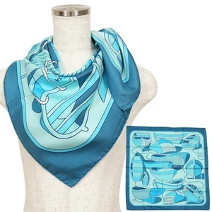 HERMES Carre 90 "THALASSA" 100% Silk Scarf Vintage Rare Cleaned - Picture 1 of 24