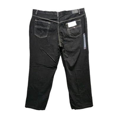 Vintage Tommy hilfiger Jeans Denim Y2K women relaxed fit pants black nwt Sz 22 - Image 1 of 4