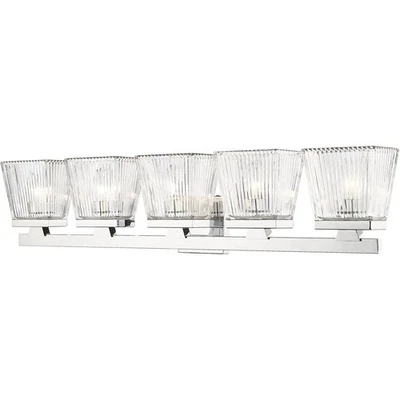 Z-Lite 1936-5V-CH Astor 5 luces 36 pulgadas cromo tocador luz de pared Foto 1 de 4