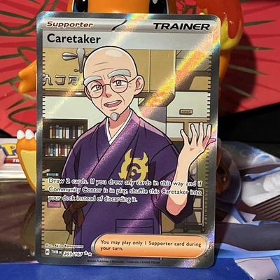 Caretaker 203/167 SV06: Twilight Masquerade - Full Art Ultra Rare NM Holo👴 - Image 1 of 2