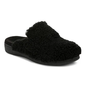 Vionic Gemma II Womens MuleClog Slipper Black Shearling - 6 Medium - Picture 1 of 1