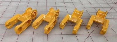 4x Lego Duplo Light Orange Yellow Crane Hinge Part Arm Bucket Digger - Image 1 of 4