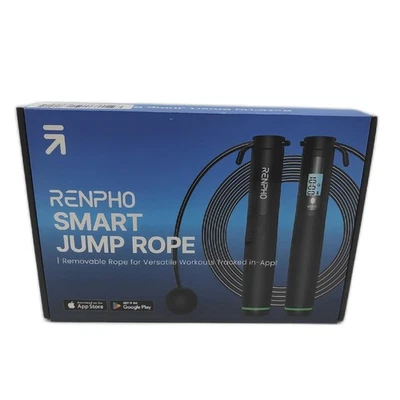 Renpho Springseil Trainingsgerät Fitness Zubehör mit Zähler Intelligente App Kal - Bild 1 von 4