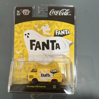 M2 Machines Coca-Cola 1964 Dodge A100 Panel Van Fanta 750 Chase Free Shipping - Image 1 of 3