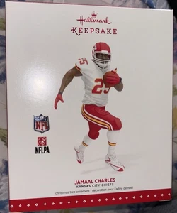 HALLMARK RECUERDO ORNAMENTO - JAMAAL CHARLES - KANSAS CITY CHIEFS - 2015 NUEVO EN CAJA - Imagen 1 de 1
