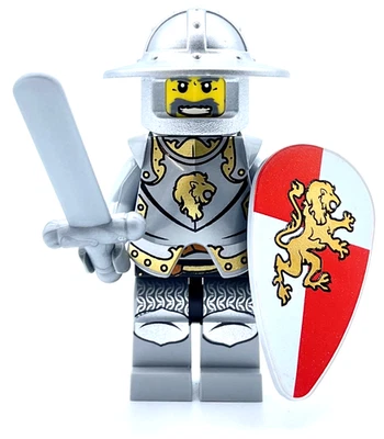 LEGO New Kingdoms Knight Minifigure w/ sword shield & armor Castle (2010) Rare! - Image 1 of 3