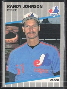 1989 Fleer #381a Randy Johnson Sign over left shoulder completely blacked out - Picture 1 of 2