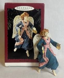 Hallmark Andenken Frohe Botschaft neapolitanisch geformter Engel Ornament - Bild 1 von 2