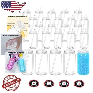 Personalisierter Spaß mit 16 Unzen Schneekugel Stil Becher - 25er Pack Erstellen Sie Ihre eigenen - Bild 1 von 8