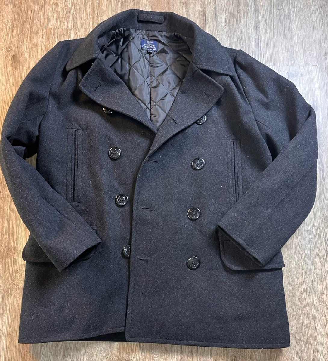 J.CREW ネイビー ピーコート ウール　L〜XL(USサイズL) Men's Peacoat | J.Crew