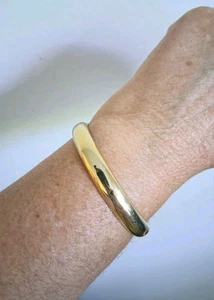Vintage 70er Jahre 14k Gold Armreif Armband 10 Gramm 6,5" SCHROTT? - Bild 1 von 24