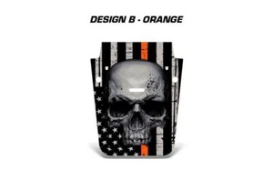 Hood Wrap Graphic Sticker Flag Decal for Jeep Wrangler 2007-2018 ORANGE LINE - Bild 1 von 2