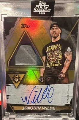 2021 Topps WWE Fully Loaded Joaquin Wilde ON CARD RELIC AUTO /75  ***LWO*** - Image 1 of 2