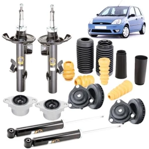 KIT 4 AMMORTIZZATORI CON SUPPORTI +TAMPONI ANTERIORI E POSTERIORI FORD FIESTA V - Foto 1 di 7