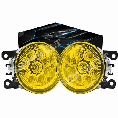 Pair Yellow LED Fog Light Driving Lamp For POLICE INTERCEPTOR UTILITY 2013-2015 Foto 1 de 4