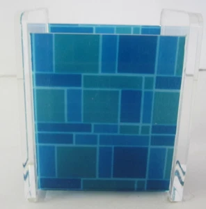 Realspace Acrílico Impresión Geométrica Escritorio Utensilios de Escritura Pluma Soporte para Lápices - Imagen 1 de 5