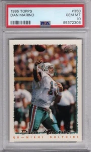1995 Topps #350 Dan Marino PSA 10 Gem Mint Dolphins - Picture 1 of 2