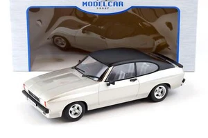1:18 MCG Ford Capri MK II X-Pack plata metálico/negro techo RHD 1975 - Imagen 1 de 4