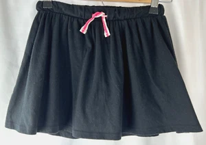 Girl's Cat & Jack Skorts, Skirt w/Shorts, Black, White/Pink Flat Tie, Size M 7/8 - Picture 1 of 7