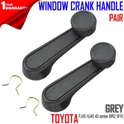 FOR Toyota Land cruiser FJ45 HJ45 40 series MR2 W10 window crank handle grey Foto 1 de 2