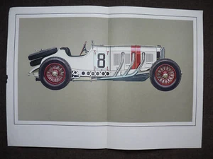 Mercedes Benz SSKL 1931 7,1 L Rudolf Caracciola #8 Hans A Muth impresión artística litografía - Imagen 1 de 4