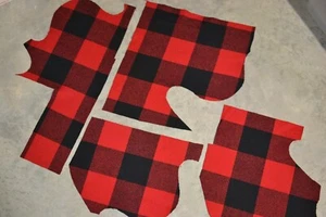 4 Large 8 Med Pendleton ROB ROY Wool blanket jacket repair crafts rustic lodge - Picture 1 of 8