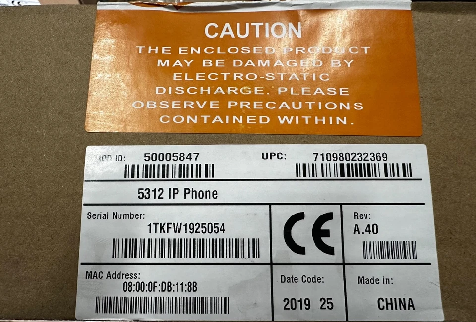 NEW SEALED - Mitel 5312 50005847 IP VoIP 12 Button Dual Mode Display Telephone - Image 1 of 1