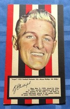 1953 ARGUS Football Portrait Card:  BRUCE PHILLIPS (St Kilda) #20
