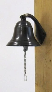 4" SHIP BELL ANTIQUE ~ ALUMINUM BELL ~ NAUTICAL BELL ~ PIRATE ~ SHIP BELL ~ BELL - Picture 1 of 1
