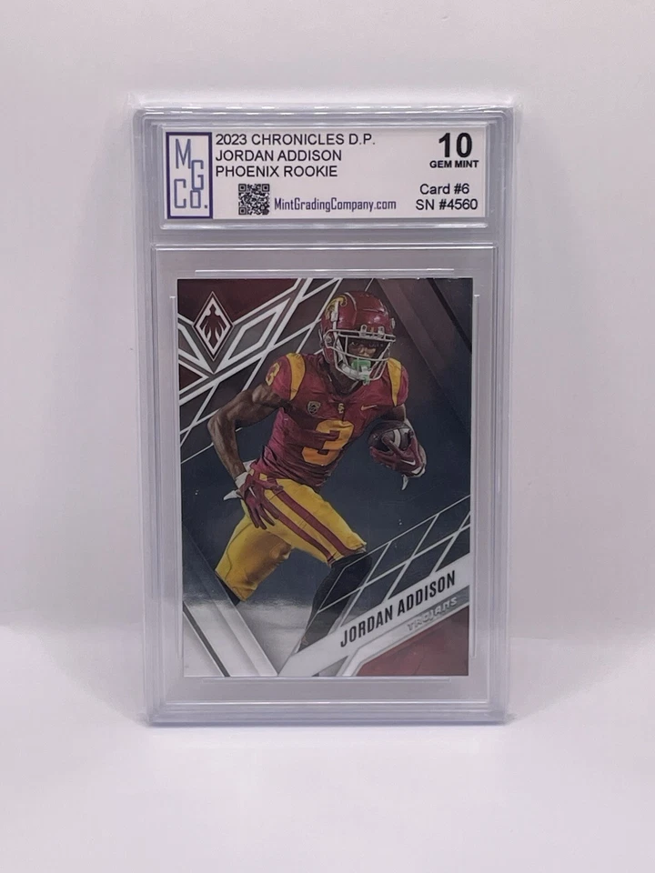 2023 PANINI PRIZM D.P. JORDAN ADDISON ROOKIE Phoenix Graded MGCo. Gem Mint 10 - Image 1 of 1