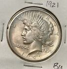 1921 Bu+ Silver Peace Dollar Excellent Coin Rare Key Date. “No Reserve!”