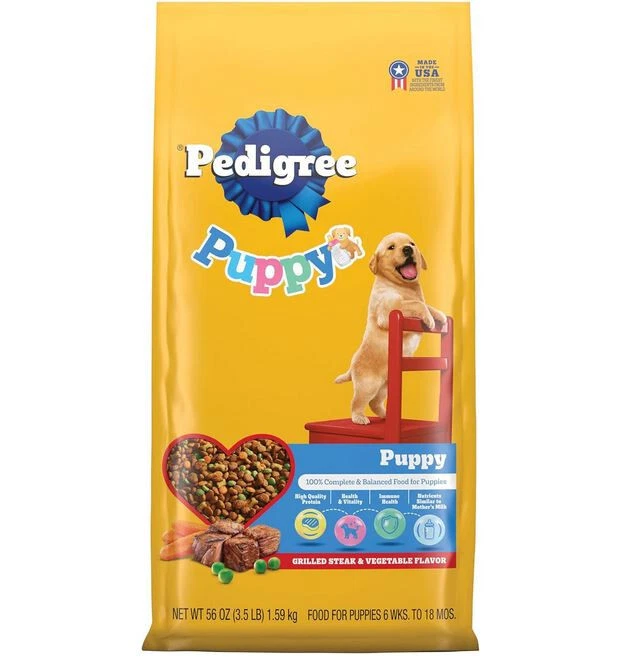 Pedigree Complete Nutrition Puppy Dry Dog Food 3.5 LB