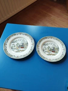 2 x Wedgwood Chinese Legend 8 " Salad Plate + 9" plate.Mint - Picture 1 of 12