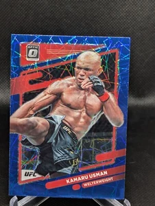 2022 Panini Donruss Optic UFC Kamaru Usman  Blue Velocity #42 - Picture 1 of 2