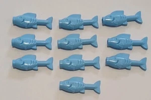 *NEW* Lego Fish Blue for Ocean Sea Pirates Bath Settings - 10 pieces - Picture 1 of 2