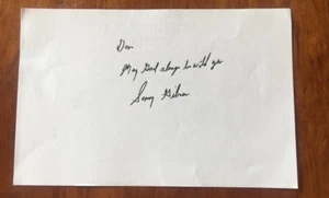 ACTOR SONNY GIBSON SIGNED AUTOGRAPHED PAPER DARK BEFORE DAWN "HUNTER" - Picture 1 of 2