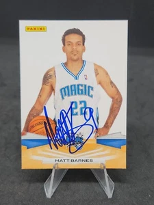 MATT BARNES 2009-10 PANINI #142 SIGNED IN PERSON AUTOGRAPH BLUE SHARPIE MAGIC - Picture 1 of 2