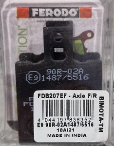 Pastillas de Freno Delantero Ferodo fdb207ef Aprilia SR 50 Www Nescaper AC 1997 - Imagen 1 de 1