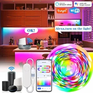 Tuya LED-Streifenlicht Smart WiFi RGBIC USB 5V, Alexa & Google kompatibel - Bild 1 von 8