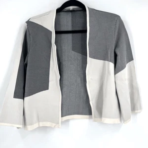 Worth NY Women's Gray Jacquard Cardigan Size Small - Picture 1 of 9