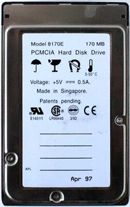 Disque dur INTEGRAL modèle 8170E, VIPER 170E, PCMCIA - Photo 1/3