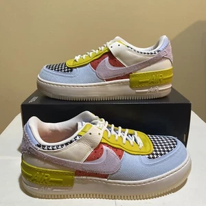 Nike WMNS Air Force 1 Shadow Patchwork DM8076-100 Women’s Size 11.5 Mens 10 B115 - Picture 1 of 8