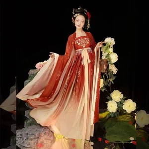 Tang Dynasty Oriental Fairy Princess Stage Costumes Dress Outfit Ancient Hanfu - Picture 1 of 14