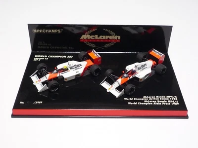 MINICHAMPS 1:43 McLAREN MP4/4 SENNA, MP4/5 PROST WORLD CHAMPION SET 2 "Marlboro" - Image 1 of 4