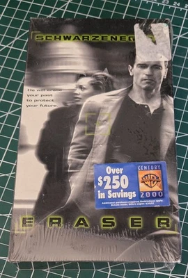 Eraser .. Starring Arnold Schwarzenegger, James Caan, Vanessa Williams New Vhs - Image 1 of 4