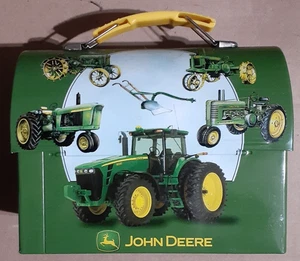 John Deere Workmans Quality Farm Equipment Since 1837 Metal Tin Lunch Box - Picture 1 of 6