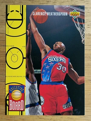 1993-94 Upper Deck #427 Clarence Weatherspoon EB - Image 1 of 2