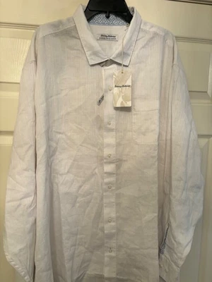 Tommy Bahama 衬衫 Barbados Breeze Playa 格子白色全新 LS 3xl/3tgg marl 150.00 — 第 1/4 张图片